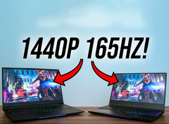 1440p pode se tornar a nova resolução padrão para laptops de jogos nos próximos anos. (Fonte de imagem: Jarrod's Tech)