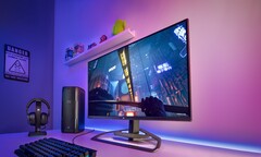 Os XENEON 32UHD144 e 32QHD240 estão disponíveis com e sem estandes. (Fonte da imagem: Corsair)