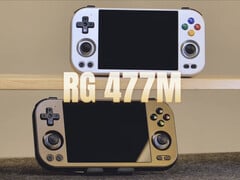 A Anbernic provavelmente lançará o RG477M nas duas cores mostradas antes do final do mês. (Fonte da imagem: Anbernic)