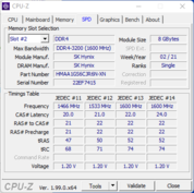 Informações sobre o sistema: DPS CPU-Z