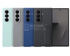 O Galaxy Z Fold7 já pode ser visto em suas quatro cores de lançamento por meio dessas capas originais que vazaram. (Fonte da imagem: via NieuweMobiel)