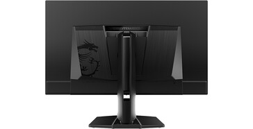 Vista traseira do monitor para jogos MSI MAG 321UP X24 OLED. (Fonte da imagem: MSI)