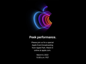 Apple O evento "Peek Performance" da Peek será realizado em breve (imagem via Apple)