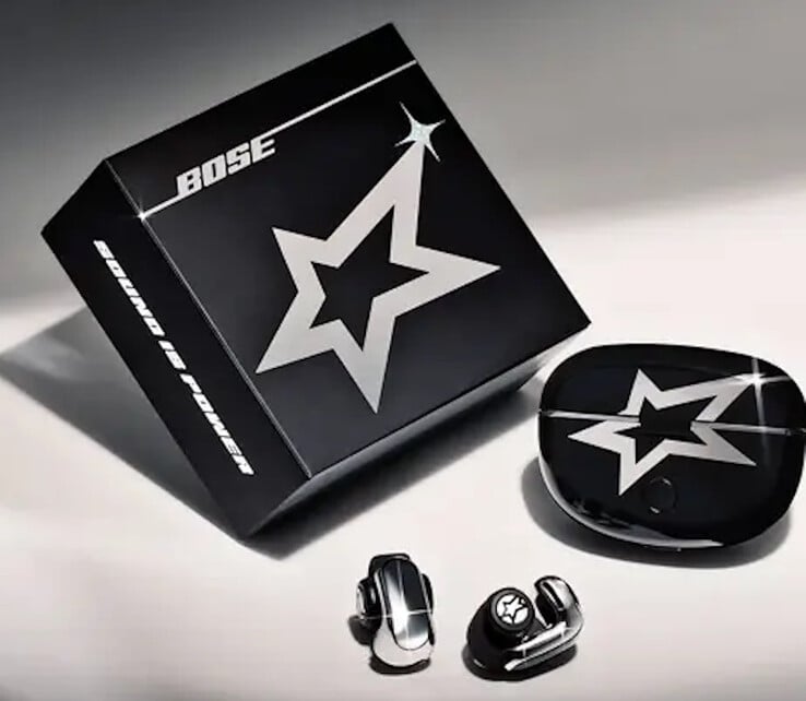 Embalagem com o logotipo Bose x LISA Ultra Open Earbuds. (Fonte da imagem: Bose)