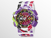 O relógio G-Shock x Evangelion GA110EVA307A da Casio (na foto) foi lançado na América do Norte e na Europa. (Fonte da imagem: Casio)