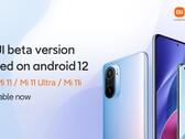 Android 12 está disponível em versão limitada para os Mi 11, Mi 11i e Mi 11 Ultra. (Fonte da imagem: Xiaomi via @stufflistings)