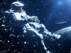 Uma captura de tela da sequência final de Halo 4