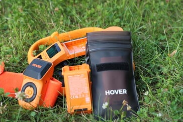 Estão incluídas bolsas à prova d’água para as baterias