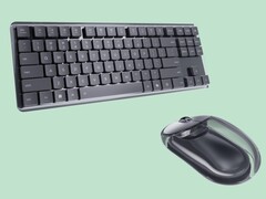 O teclado sem fio de perfil baixo Lenovo 900 e o mouse Lenovo 900 em Thunder Gray. (Fonte da imagem: Lenovo)