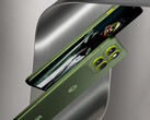 O Motorola Edge 70 em sua opção de cor Pantone Bronze Green. (Fonte da imagem: via Evan Blass)