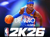 É exibido o banner do NBA 2K26 e do Denuvo