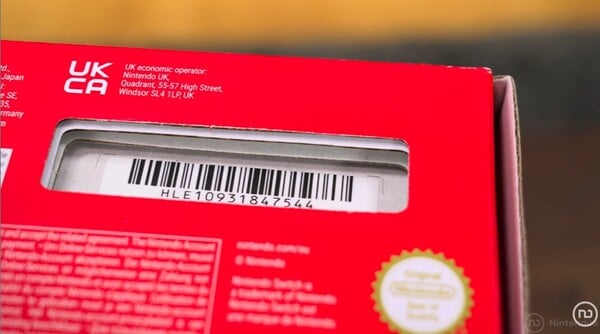 O número de série do Switch 2 com bateria removível começa com HLE.