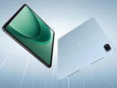 O OnePlus Pad 2 estará disponível nas cores cinza escuro e azul. (Fonte da imagem: OnePlus)