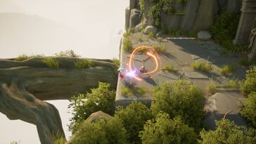Uma imagem que mostra um ambiente em Raji: An Ancient Epic.