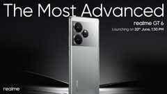 O Realme GT 6 será lançado em 20 de junho com o Snapdragon 8s Gen 3 (Fonte da imagem: Realme [editado])