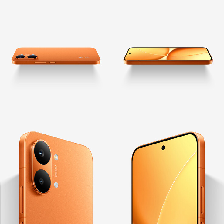 A cor Sunshine Orange do Turbo 5 Max (Fonte da imagem: Redmi - editado)