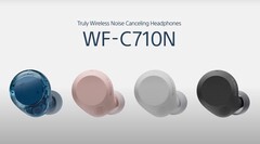 Os fones de ouvido Sony WF-C710N estão disponíveis em quatro cores. (Fonte da imagem: Sony)
