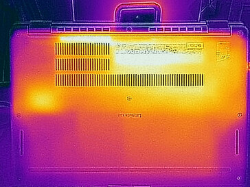 Temperaturas da superfície, lado inferior (ocioso)