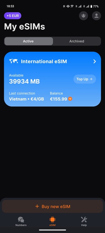 O aplicativo exibe seu saldo de Ycoin também como MB ao preço do país atual.