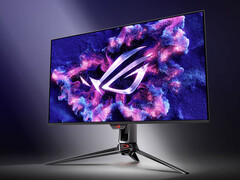 O ROG Swift OLED PG32UCDMR chegará ao resto do mundo ainda este ano. (Fonte da imagem: Asus)