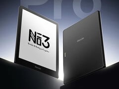 O iReader Neo 3 Pro tem pinos de pogo que se prendem a um estojo com botões físicos para virar a página. (Fonte da imagem: iReader)