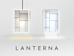 A luz inteligente Panasonic LANTERNA pode projetar imagens ou vídeos em suas laterais. (Fonte da imagem: Panasonic)