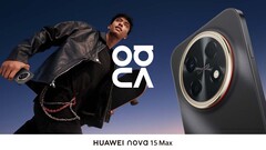 O Huawei Nova 15 Max na cor preta