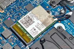 A placa WLAN Intel Wi-Fi 6E AX211 apresenta taxas de transferência relativamente estáveis