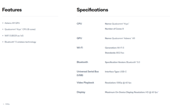 Snapdragon G1 Gen 1 - Recursos. (Fonte: Qualcomm)