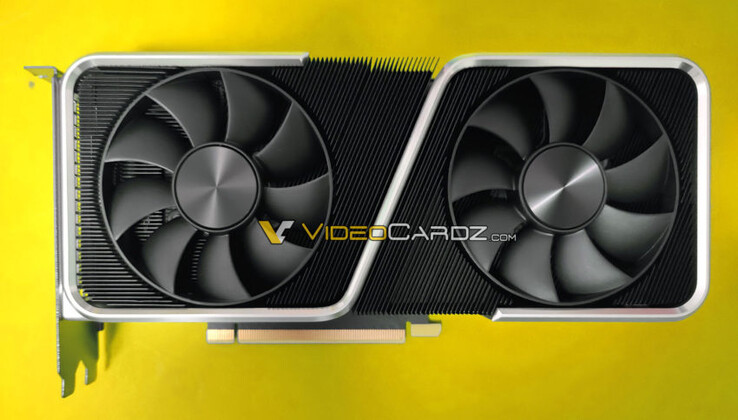 Frente RTX 3060 Ti. (Fonte da imagem: VideoCardz)