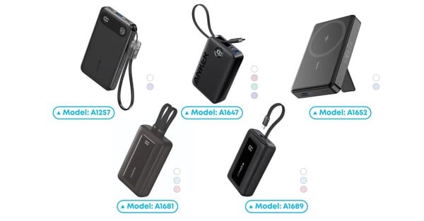 A Anker teve que fazer um recall de vários modelos de seus bancos de energia. (Fonte da imagem: Anker)