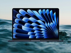 O Apple MacBook Air 13 M4 (2025) apresenta uma tela Liquid Retina IPS de 13,6 polegadas. (Fonte da imagem: Apple/Amazon, Unsplash, editado)