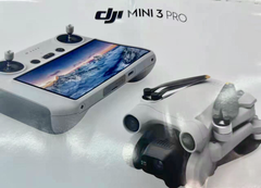 O suposto DJI Mini 3 Pro com seu controle remoto. (Fonte de imagem: @JasperEllens)