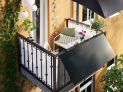 As usinas elétricas de varanda da IKEA (na foto) são oferecidas em parceria com a Svea Solar. (Fonte da imagem: IKEA)