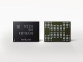 Uma imagem renderizada dos chips de memória V-NAND de 8ª geração da Samsung