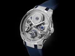 O Ulysse Nardin Blast Free Wheel Maillechort (na foto) tem uma caixa em ouro branco 18 quilates. (Fonte da imagem: Ulysse Nardin)