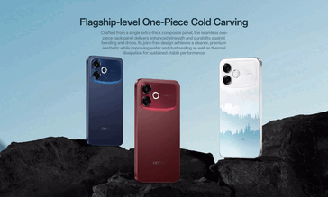 O Oppo F33 Pro 5G vem nas cores misty forest, starry blue e passion red