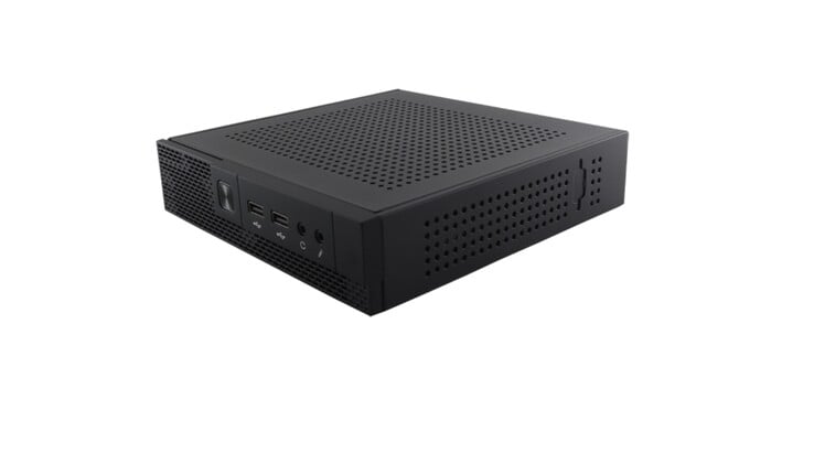 O mini PC MTE-N150 tem apenas 1,7 L de volume e apresenta um design discreto.