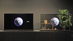 O Módulo de Exibição OLED Transparente vem em duas versões. (Fonte da imagem: Panasonic)