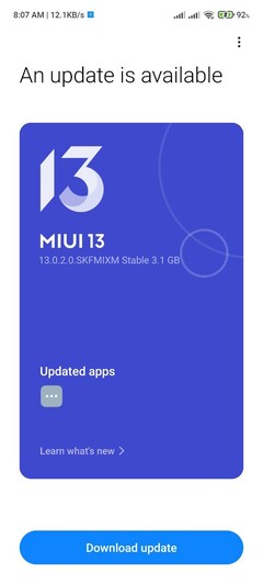 MIUI 13 para o site Redmi Note 10 Pro.