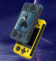 O R40S é um clone do RGB30 com uma disposição de botões ligeiramente diferente. (Fonte da imagem: BOYHOM)