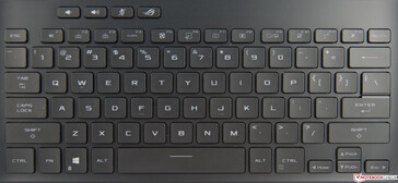 O teclado do Asus ROG Flow X13