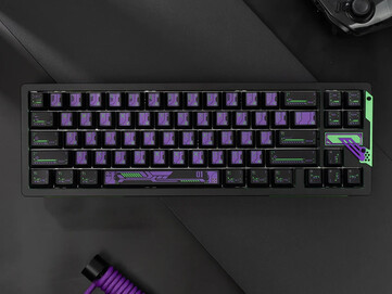 Vista superior do Chilkey Slice68 HE na cor Purple 01. (Fonte da imagem: Chilkey)