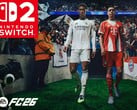 Banner do EA Sports FC 26 Switch 2 com o logotipo do Switch 2 (Fonte da imagem: Nintendo of America com edições)