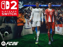 Banner do EA Sports FC 26 Switch 2 com o logotipo do Switch 2 (Fonte da imagem: Nintendo of America com edições)