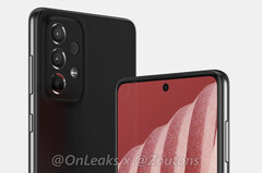 Contar o Galaxy A73, além de seu predecessor, pode ser complicado. (Fonte de imagem: @OnLeaks & Zoutons)