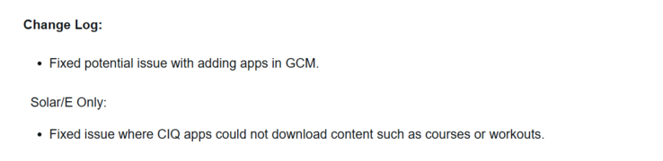 As notas de lançamento do software de sistema 12.21 para os smartwatches Instinct 3. (Fonte da imagem: Garmin)