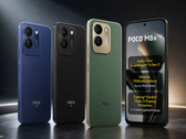 O Poco M8x 5G está disponível nas cores azul cobalto, preto e verde couro
