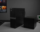 O Minisforum 895D7 é mais fino, mas mais alto que o Steam Deck. Na foto: os dois sistemas lado a lado.