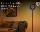 A conta do Instagram da Philips Hue Italia compartilhou uma imagem de uma luminária de chão ainda não lançada. (Fonte da imagem: Philips Hue Italia via Hueblog)